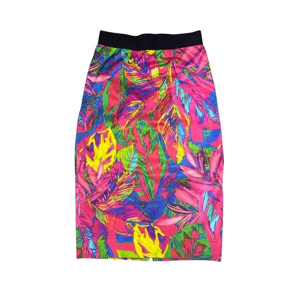 Milly Tropical Print Skirt Colorful - Picture 1 of 5